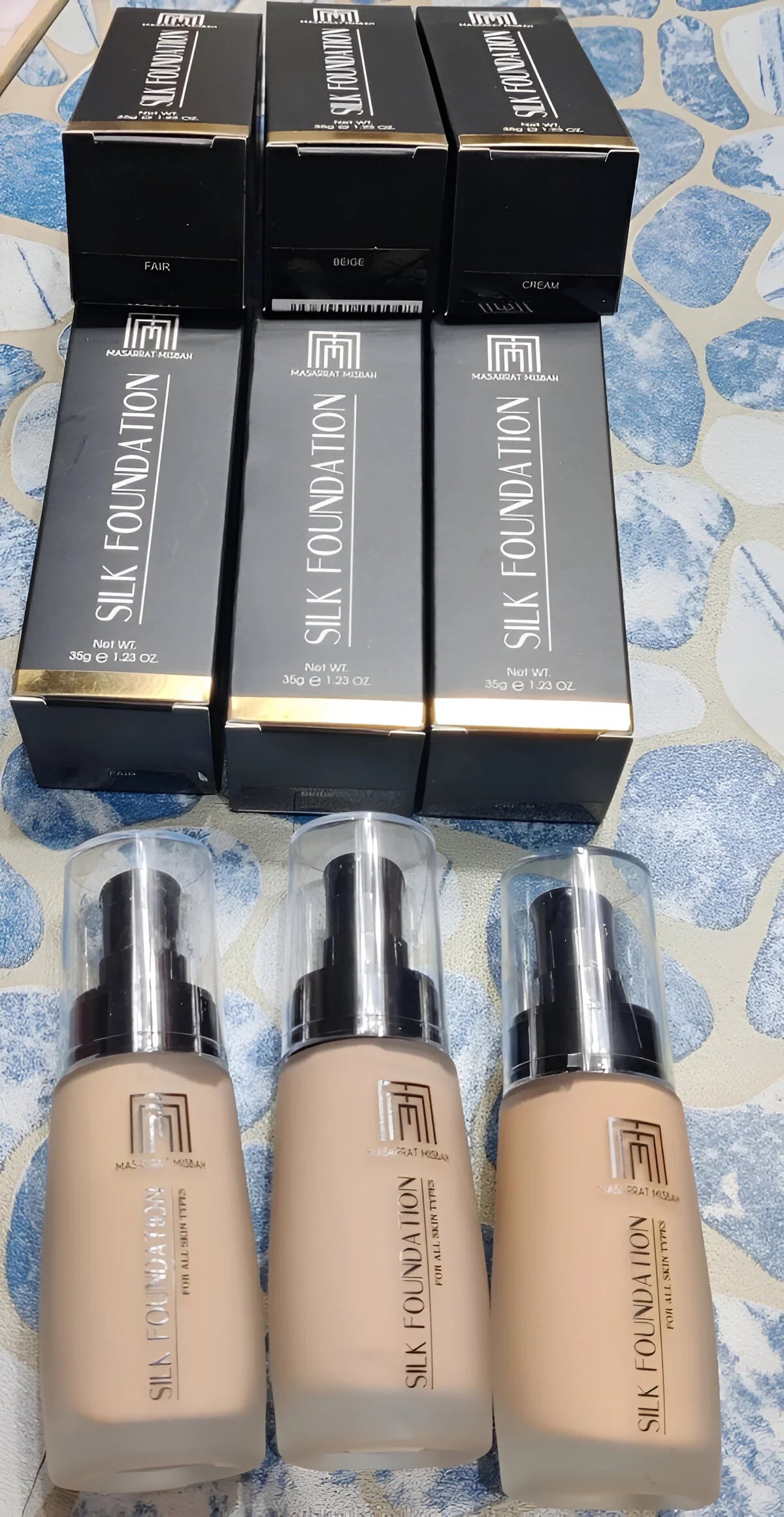 MASARRAT MISBAH Cream Silk Foundation – 35ml bottle with hydrating, long-lasting matte coverage