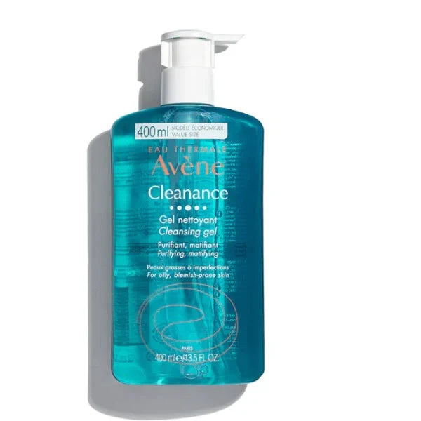 AVÈNE Cleanance Soap-less Cleansing Gel – 400ml face wash for oily and acne-prone skin