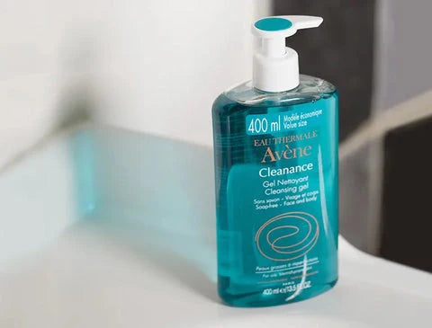 AVÈNE Cleanance Soap-less Cleansing Gel – 400ml face wash for oily and acne-prone skin