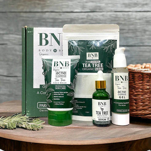 BNB Tea Tree Acne Kit – Cleanser, Toner, and Cream for Oily and Problematic Skin"

"BNB Skincare Kit for Pimples and Redness – Tea Tree Formula for Clear Skin"

"Original BNB Acne Control Facial Kit – Anti-Blemish and Oil Control Treatment"