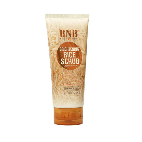BNB Brightening Rice Scrub 200ml – Natural Exfoliating Face Scrub for Glowing Skin & Even Tone