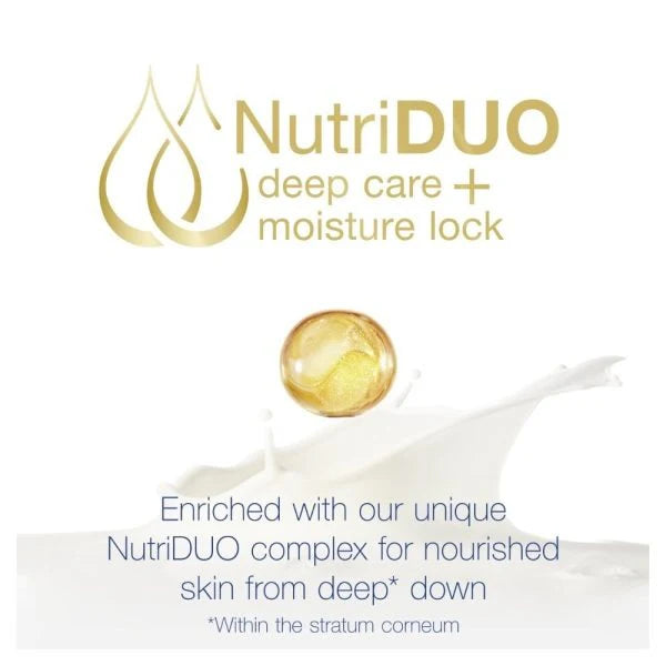 DOVE Silky Body Cream 300ml front view

Cream texture on hand or skin

DOVE body cream in moisturizing routine

Glowing skin results after using Dove body cream