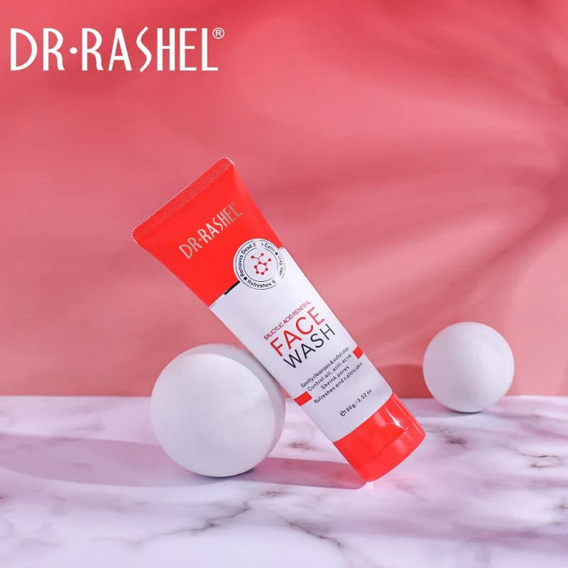 DR. RASHEL Salicylic Acid Face Wash 100g – Acne cleanser for oily and blemish-prone skin, with deep-cleansing formula