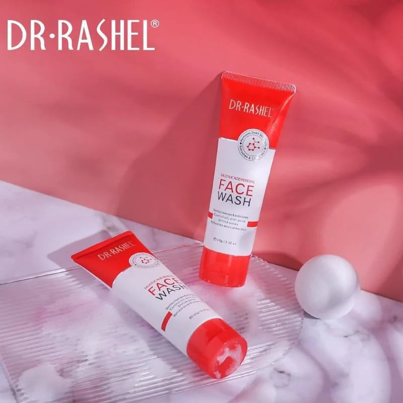 DR. RASHEL Salicylic Acid Face Wash 100g – Acne cleanser for oily and blemish-prone skin, with deep-cleansing formula