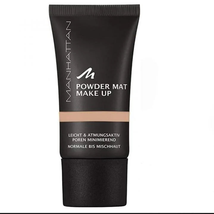 MANHATTAN Powder Mat Foundation 815 Rose Beige – 30ml bottle with long-lasting matte coverage