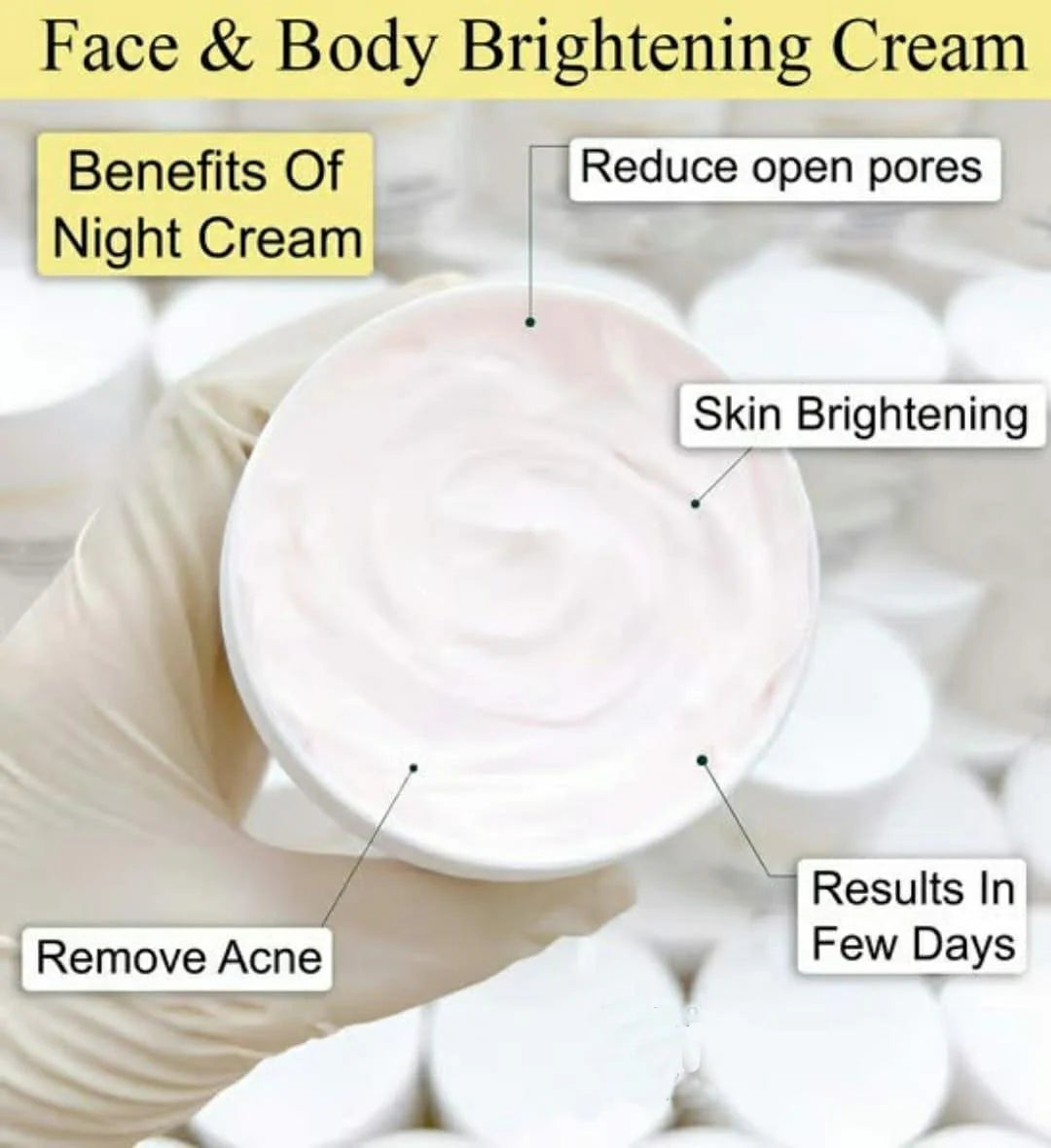THE HEALTH HEALER Night Cream jar front view

Texture of night cream on hand

Before and after skin results using THE HEALTH HEALER Night Cream

Night skincare routine with HEALTH HEALER Night Cream

