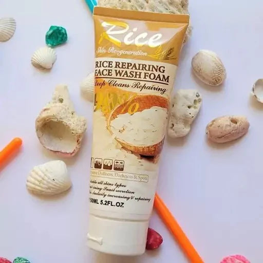 YARDLIE Rice Repairing Face Wash Foam with Kojic Acid – 150ml bottle front view – Brightening & cleansing skincare product

